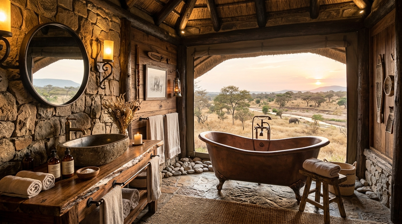 Create warm ambient lighting that feels like evening camp glow